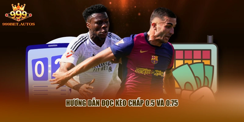 Hướng dẫn đọc kèo chấp 0.5 và 0.75